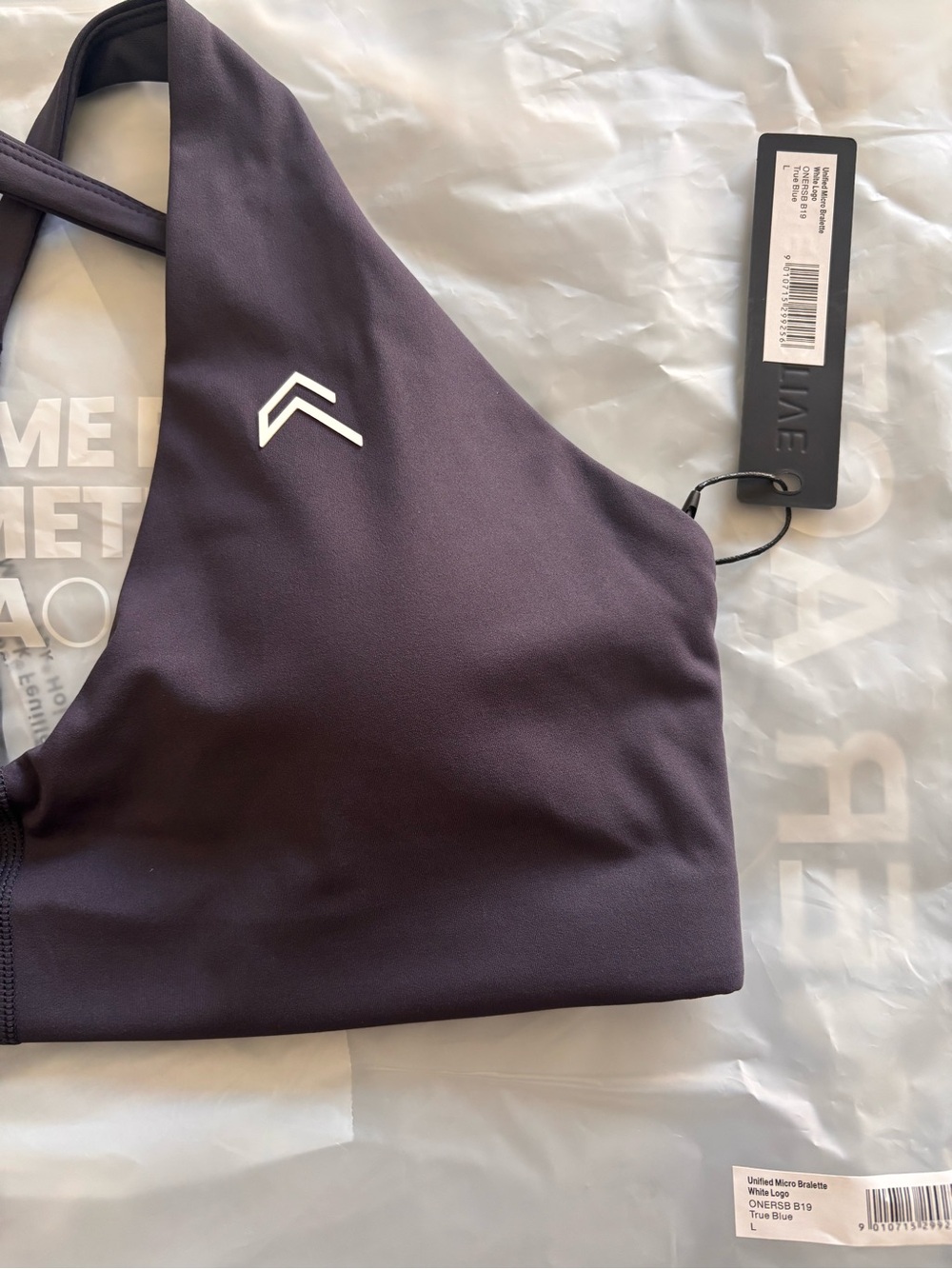 Oner Active Unified Micro Bralette white logo NWT sz L - Picture 5 of 6
